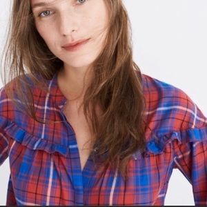 Madewell plaid button up